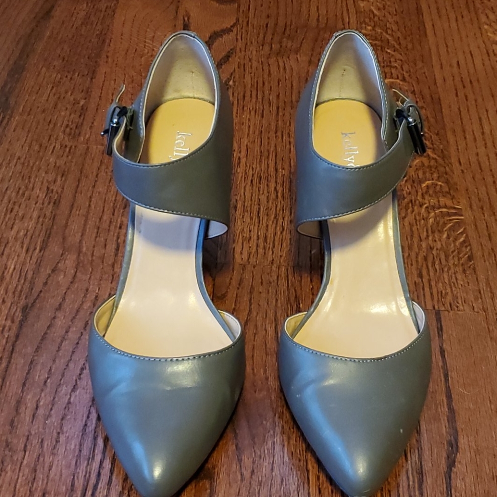 Kelly & Katie gray heels